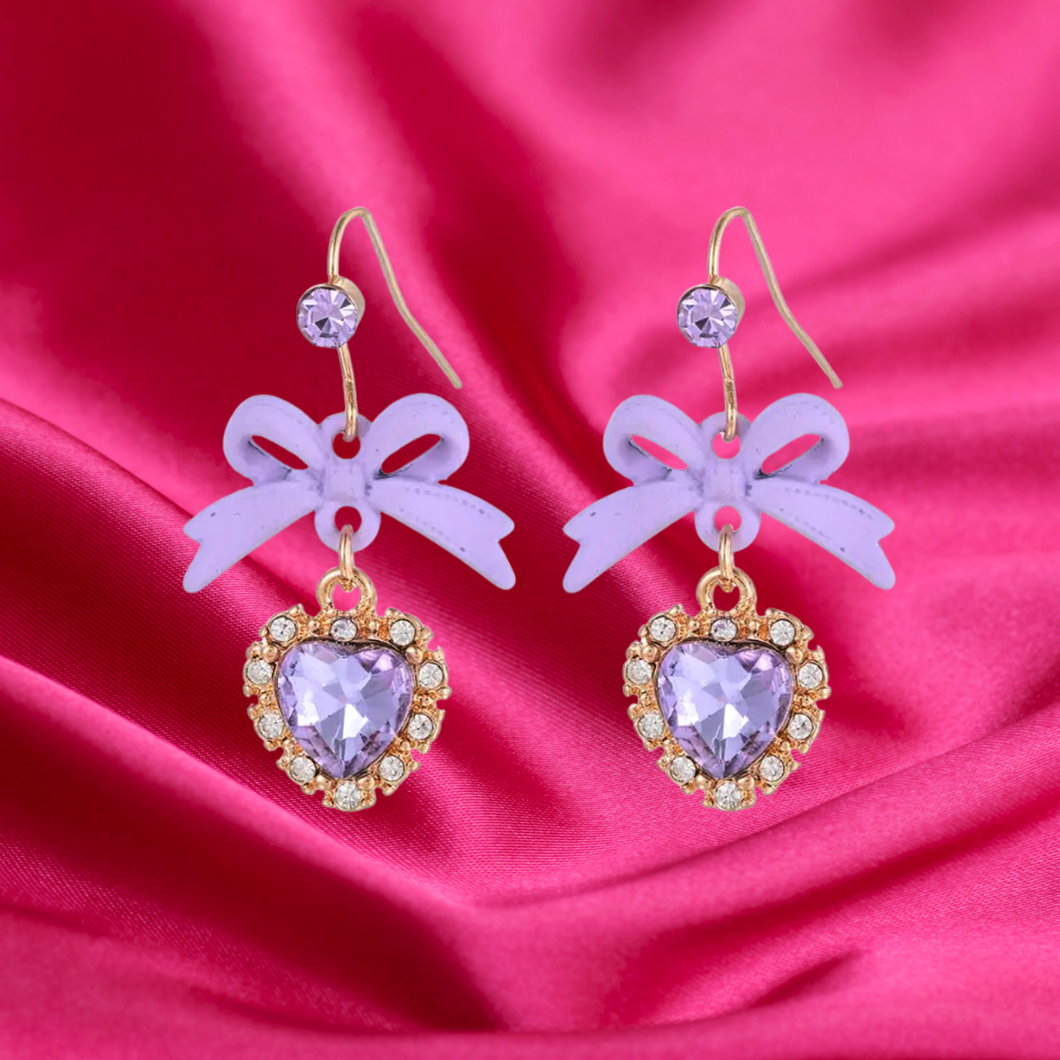 Coquette Purple Earrings