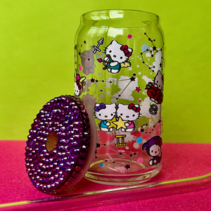 Astro Kitties Glass