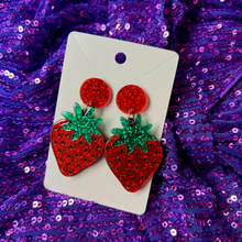 Load image into Gallery viewer, Strawberry Fields Earrings
