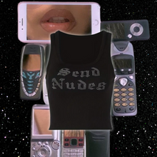 Load image into Gallery viewer, Send Nudes Bedazzled Crop
