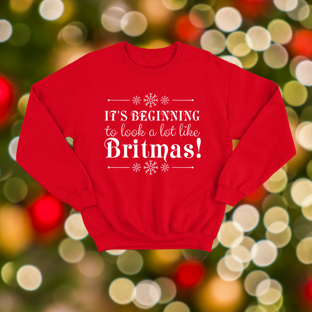 It's Beginning to Look A Lot Like Britmas! - Red Crewneck