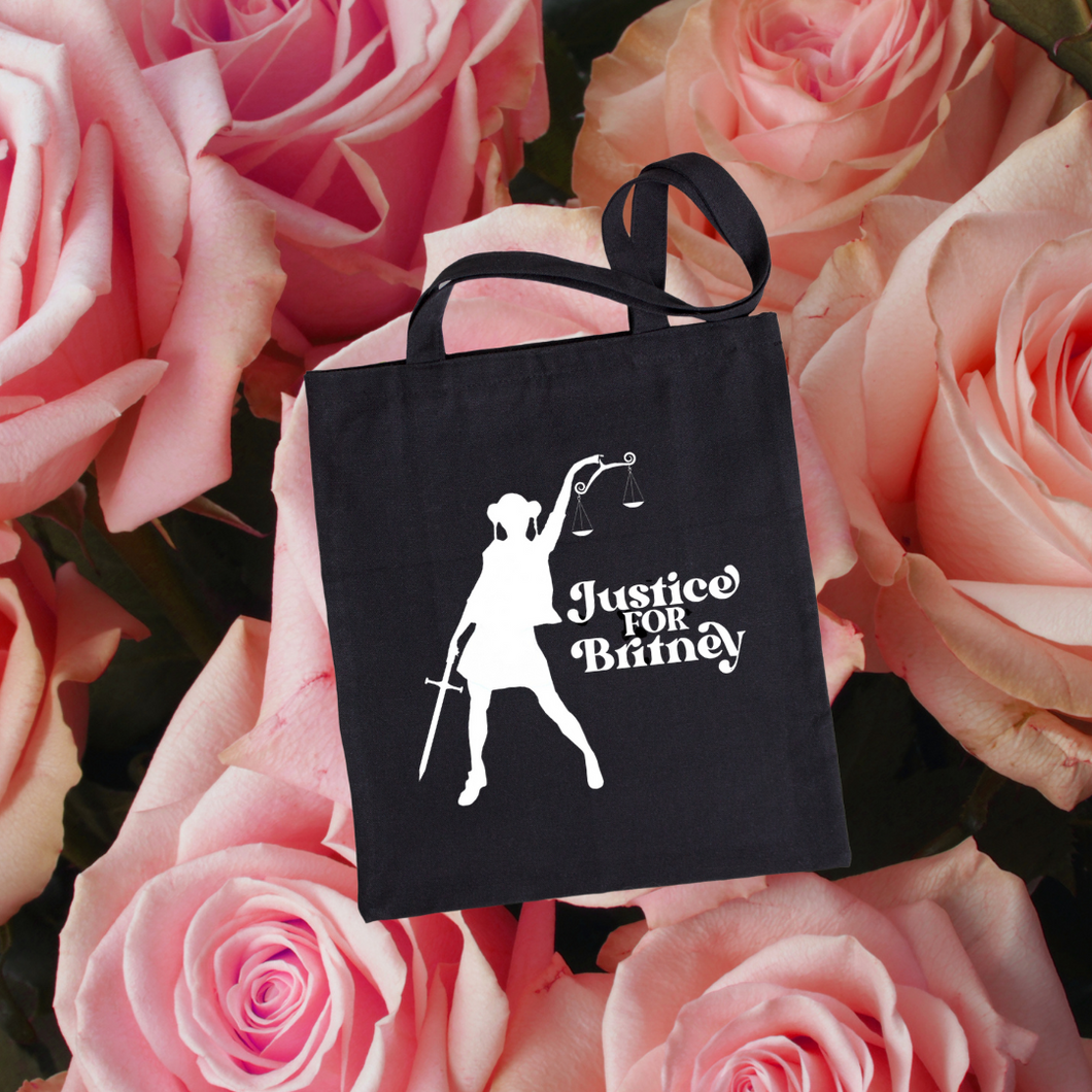 Justice for Britney Silhouette Tote