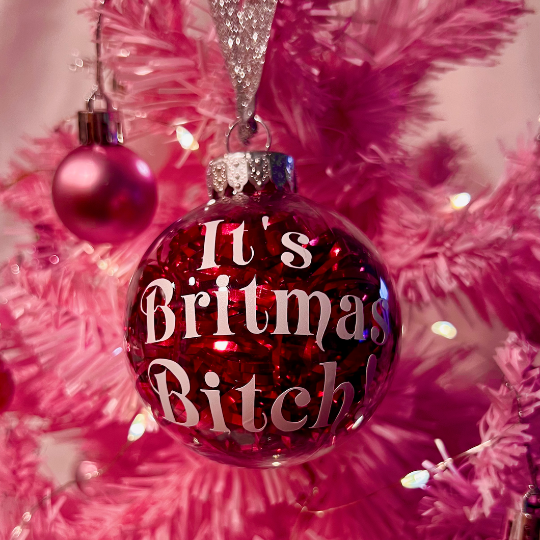 It's Britmas Bitch! Round Ornament