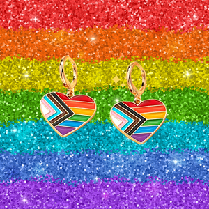 🌈 Pride Heart Earrings