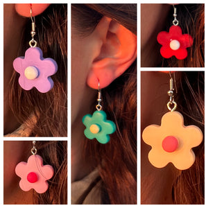 Pastel Flowers Earrings