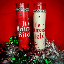 Load image into Gallery viewer, It&#39;s Britmas Bitch! Prayer Candler
