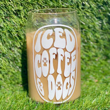 Load image into Gallery viewer, Iced Coffee &amp; Dogs Glass Can
