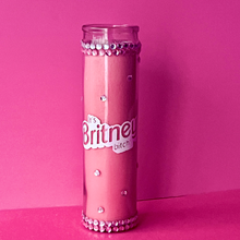 Load image into Gallery viewer, It&#39;s Britney, Bitch! Pink Bedazzled Candle
