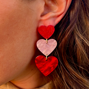 Heart Charm Earrings