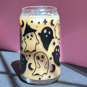 Dancing Ghosts Glass Can